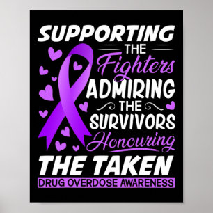 Support Fighters Honouring Taken Overdose Awarenes Poster