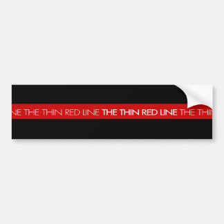 Support Firemen...The Thin Red Line Bumper Sticker