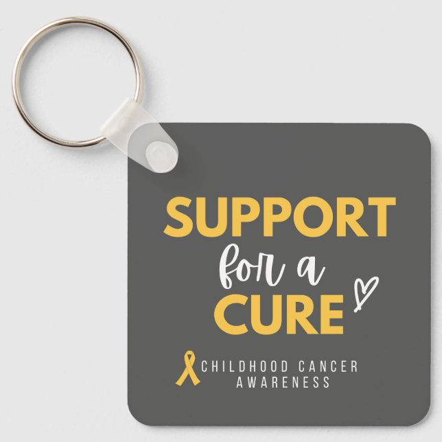support for a cure childhood cancer Keychain (Front)
