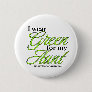Support for my aunt 6 cm round badge