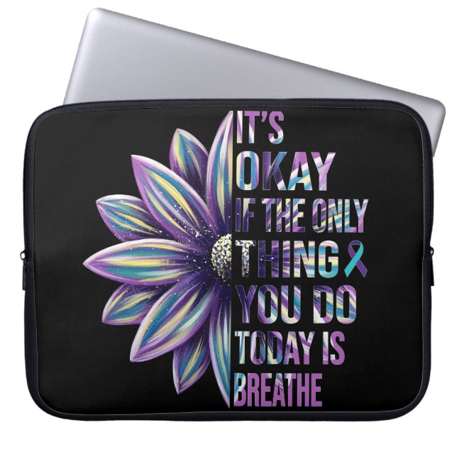 SUPPORT FOR SUICIDE AWARENESS AND PREVENTION LAPTOP SLEEVE (Front)