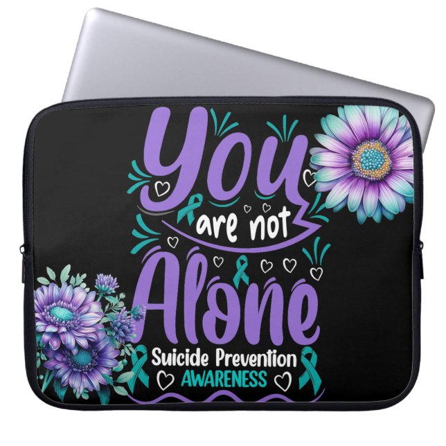 SUPPORT FOR SUICIDE AWARENESS AND PREVENTION LAPTOP SLEEVE (Front)