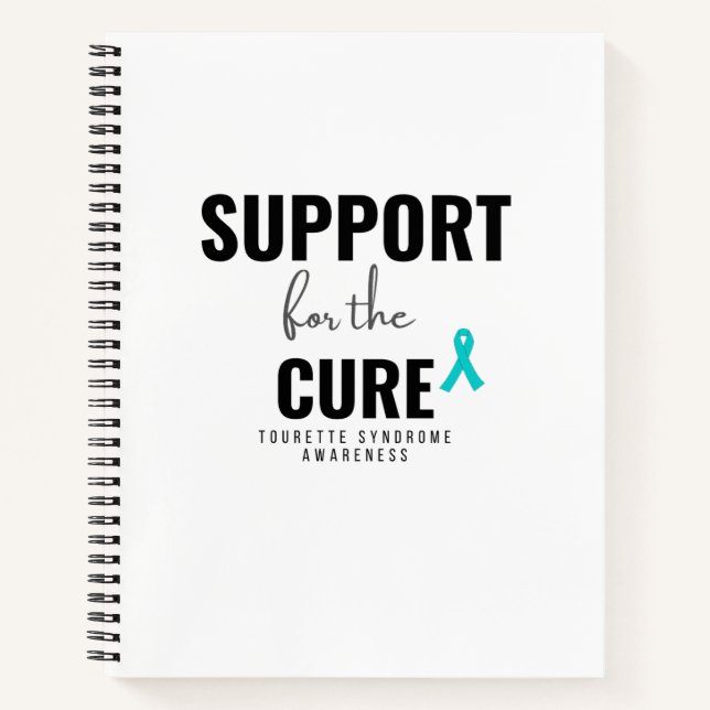 support for the cure Tourette's Spiral Notebook (Front)