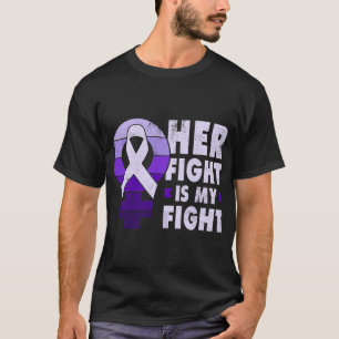 Support for victims of domestic violence, purple r T-Shirt