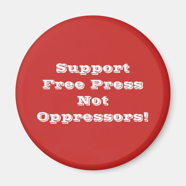 Support Free Press Magnet (Front)