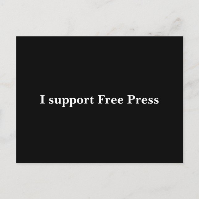 Support Free Press Postcard (Front)