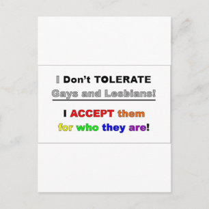 Support Gays and Lesbians Postcard