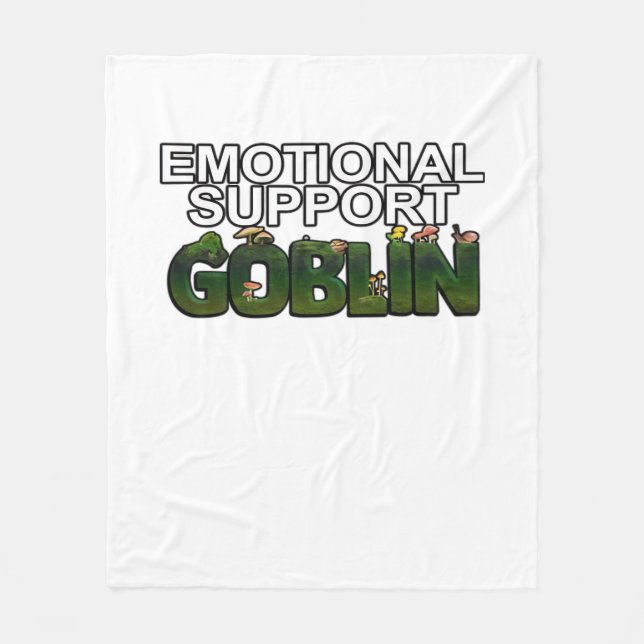 Support Goblin Classic Fleece Blanket (Front)