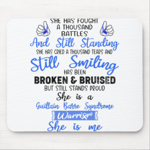 Support Guillain Barre Syndrome Warrior Gifts Mouse Mat