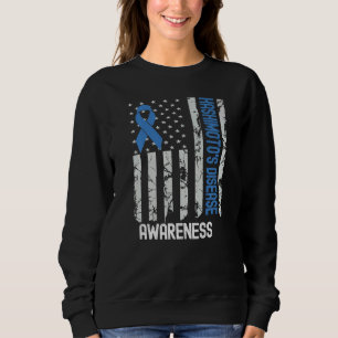 Support Hashimoto's Disease Awareness Vintage U S Sweatshirt