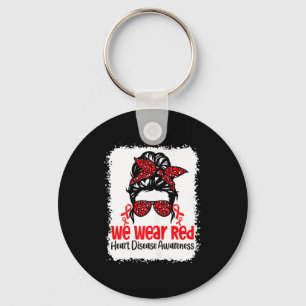 Support Heart Disease Awareness We Wear Red Tee Wo Key Ring