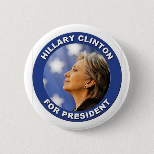 Support Hillary Clinton for President 6 Cm Round Badge (Front)