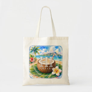 Support HIMELE Hawaiian Tote Bag Coconut