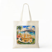 Support HIMELE Hawaiian Tote Bag Pancake