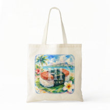 Support HIMELE Hawaiian Tote Bag Spam Musubi
