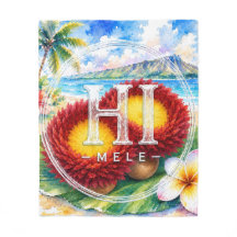 Support HIMELE Throw Blanket ‘Uli’uli