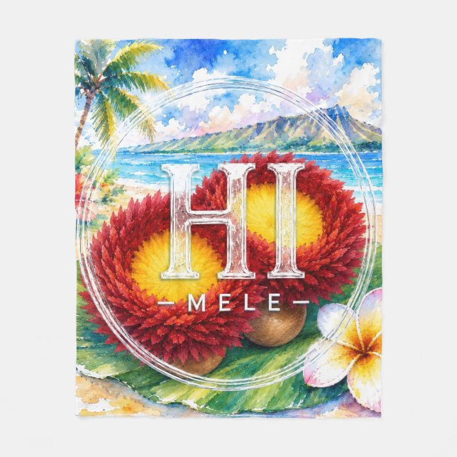 Support HIMELE Throw Blanket ‘Uli’uli (Front)