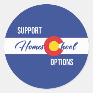 Support Homeschool Options Classic Round Sticker
