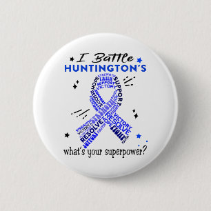 Support Huntington's Warrior Gifts 6 Cm Round Badge
