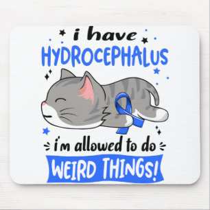Support Hydrocephalus Awareness Ribbon Gifts Mouse Mat