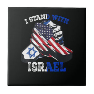 Support I Stand with Israel Jewish Heritage Tile