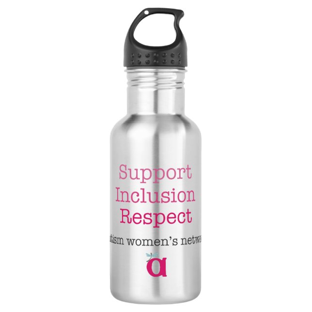 Support Inclusion Respect Water Bottle (Front)