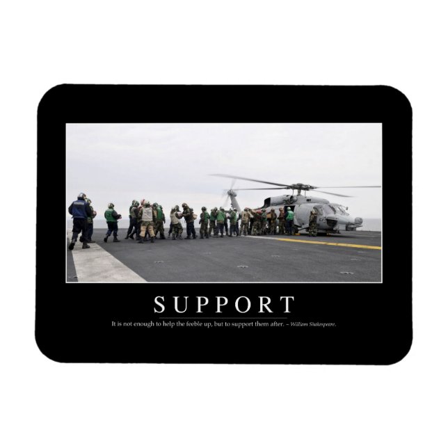 Support: Inspirational Quote Magnet (Horizontal)