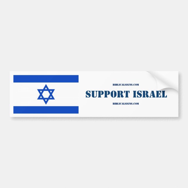 Support Israel bumper sticker (Front)
