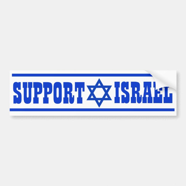 Support Israel Bumper Sticker (Front)