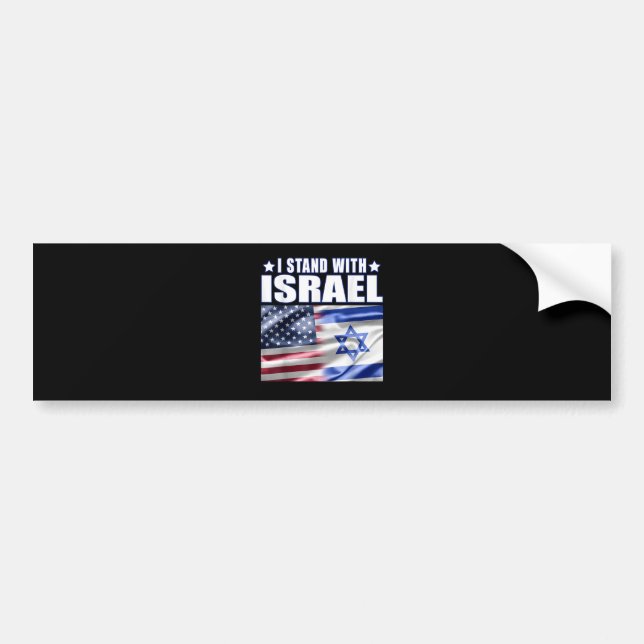 Support Israel I Stand with Israel  Bumper Sticker (Front)