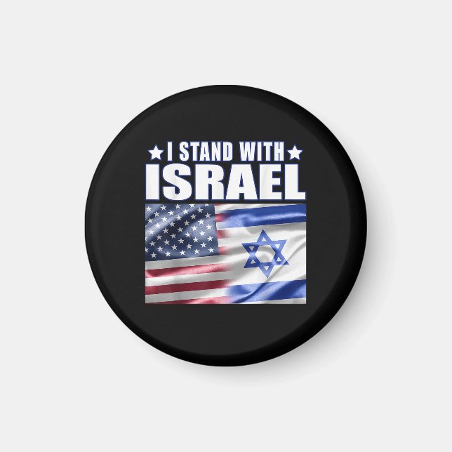 Support Israel I Stand with Israel  Magnet (Front)