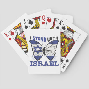 Support Israel - I Stand With Israeli Playing Cards
