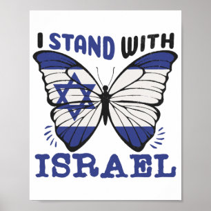 Support Israel - I Stand With Israeli Poster