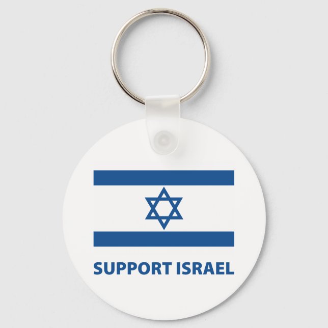 Support Israel Key Ring (Front)