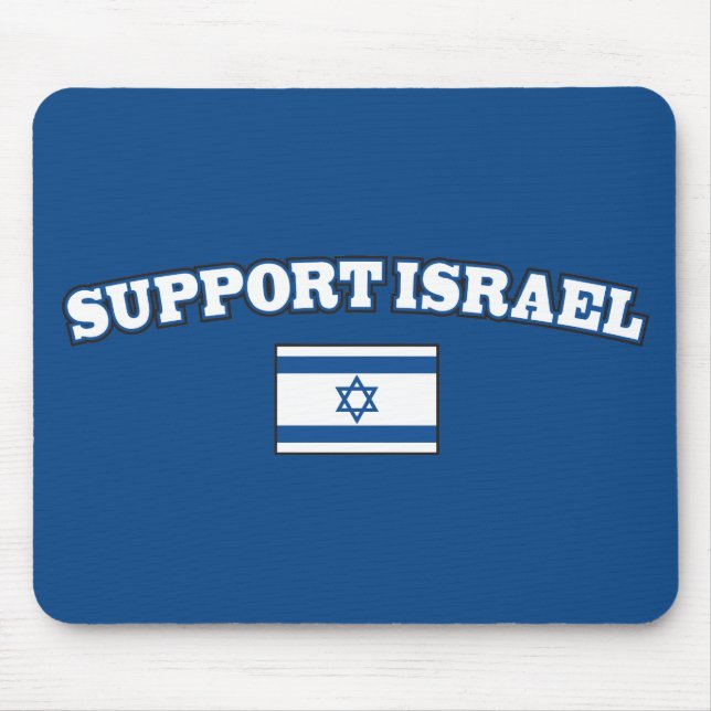 Support Israel with Flag Mouse Mat (Front)