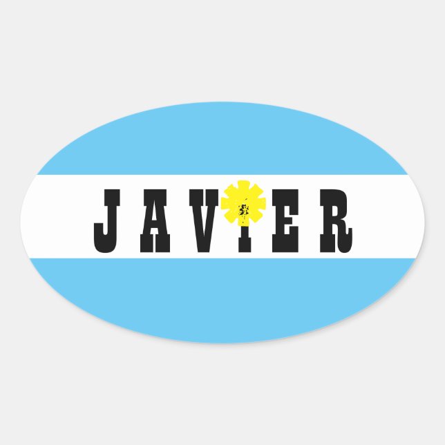 Support Javier Milei President of Argentina Yes! Oval Sticker (Front)