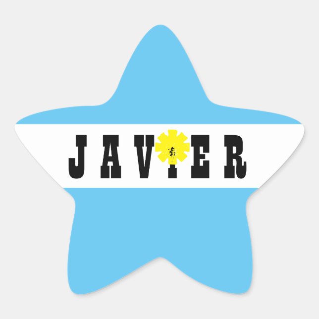 Support Javier Milei President of Argentina Yes! Star Sticker (Front)