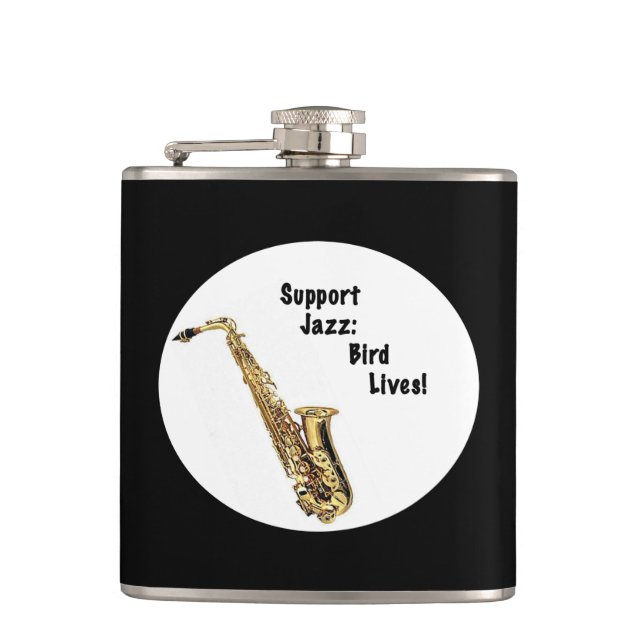 Support Jazz Hip Flask (Front)