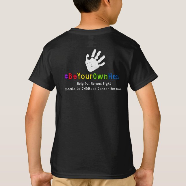 Support Julia's Fight!  Handprints T-Shirt (Back)
