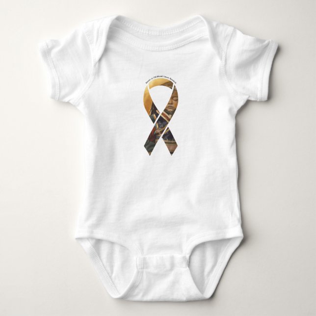 Support Julia's Fight!  Julia Warrior Image Baby Bodysuit (Front)
