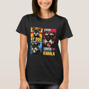 Support Kamala Harris Even My Dog Loves Kamala Dog T-Shirt