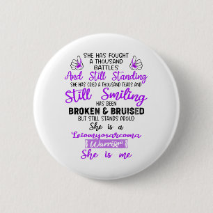 Support Leiomyosarcoma Warrior Gifts 6 Cm Round Badge
