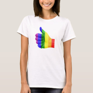 Support LGBT Gay Lesbian Pride Rainbow Shirt