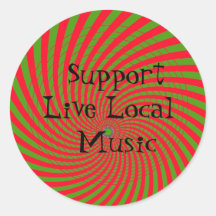 Support Live Local Music Sticker
