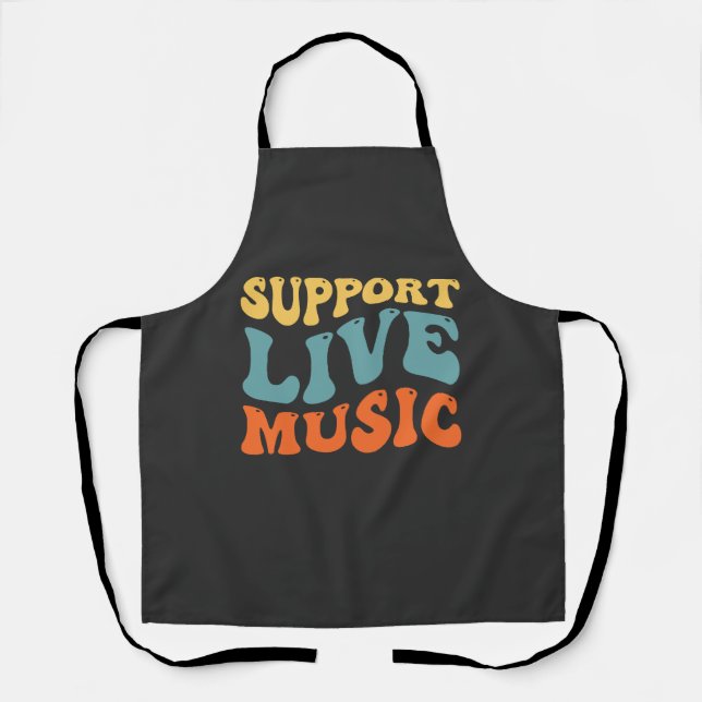Support Live Music Apron (Front)