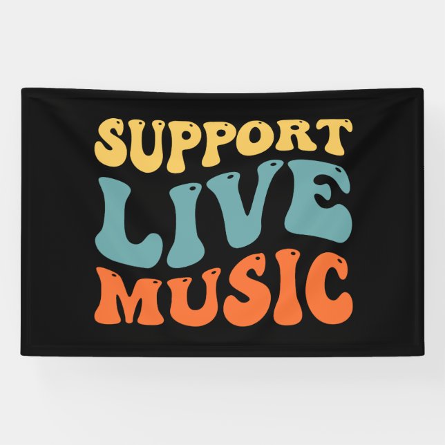 Support Live Music Banner (Horizontal)