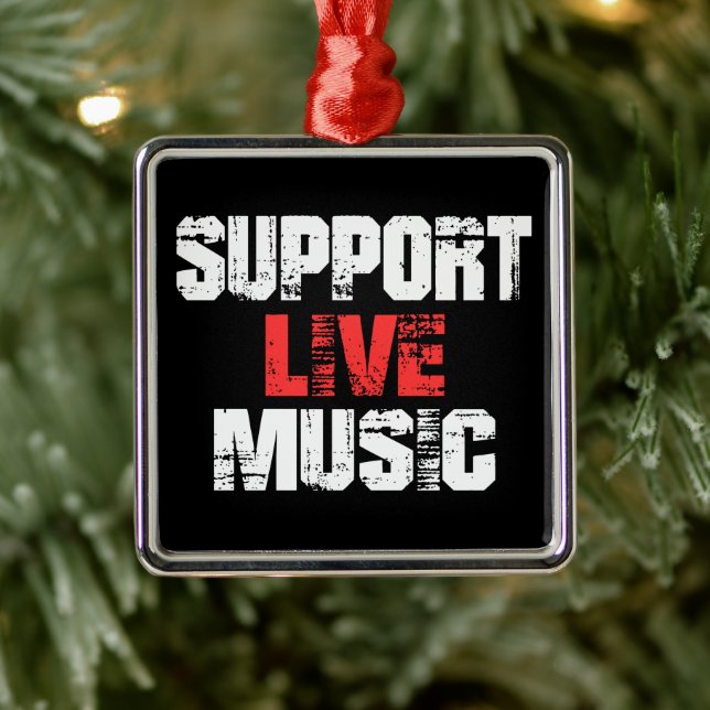 Support Live Music Metal Tree Decoration (Tree)