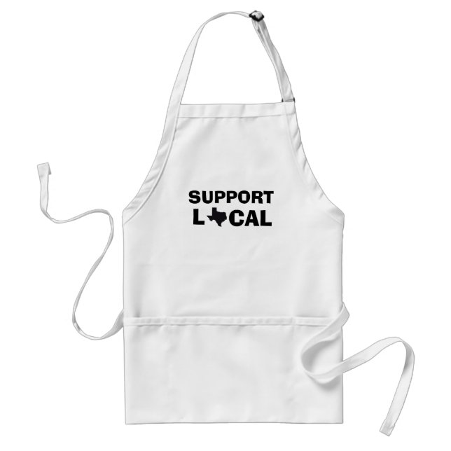 Support Local Apron - Texas (TX) (Front)