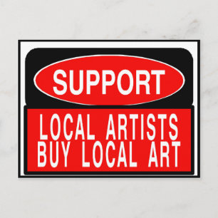Support Local Artists, buy local art Fig Street Postcard