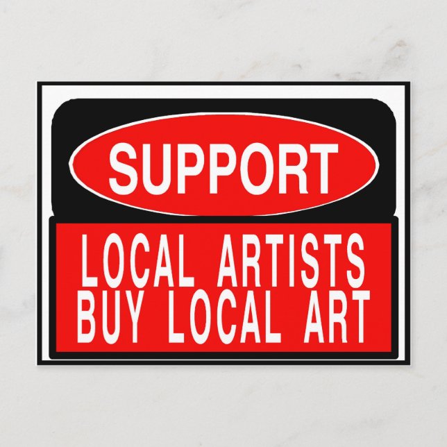 Support Local Artists, buy local art Fig Street Postcard (Front)